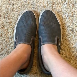 Grey slip on VANS